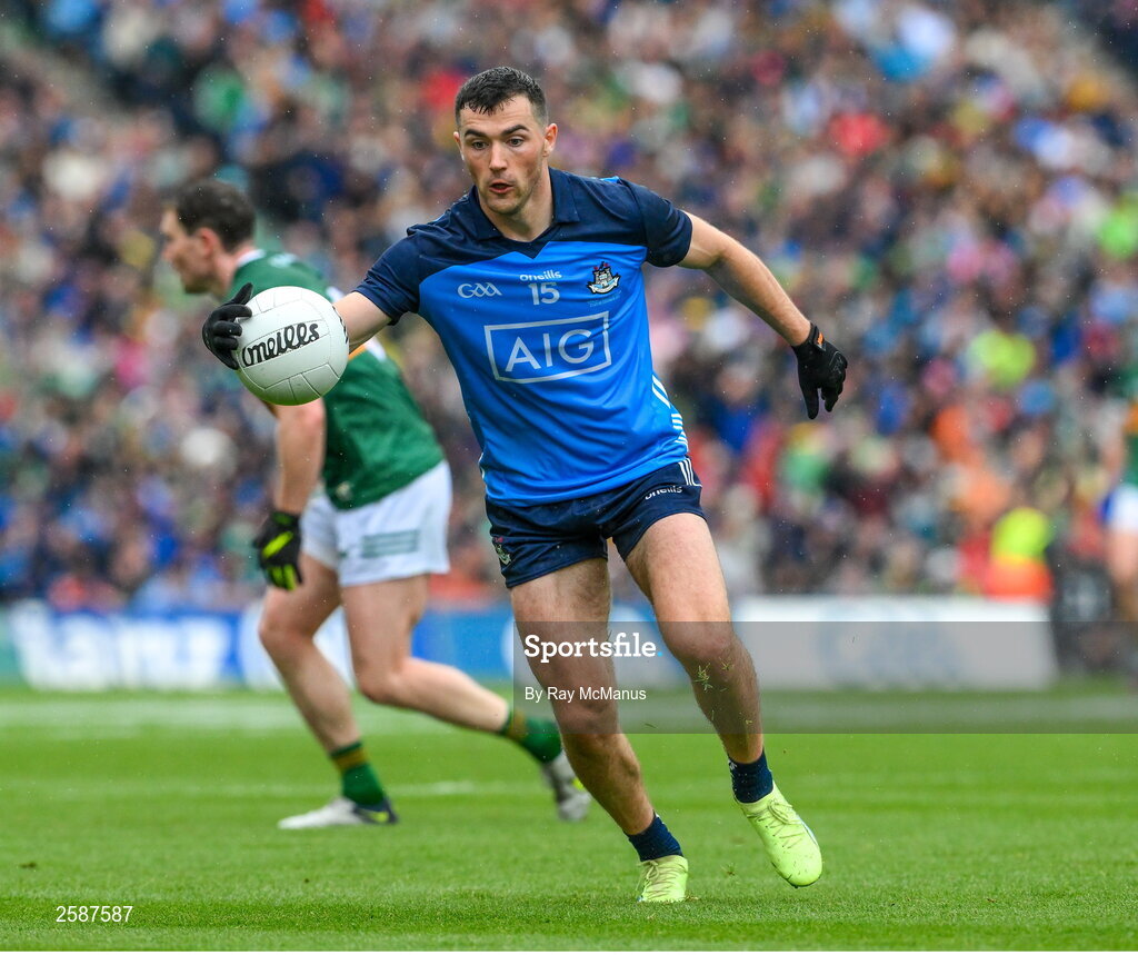 30 July 2023; Colm Basquel of Dublin during the GAA Football All-Ireland Senior Championship final match between Dublin and Kerry at Croke Park in Dublin. Photo by Ray McManus/Sportsfile