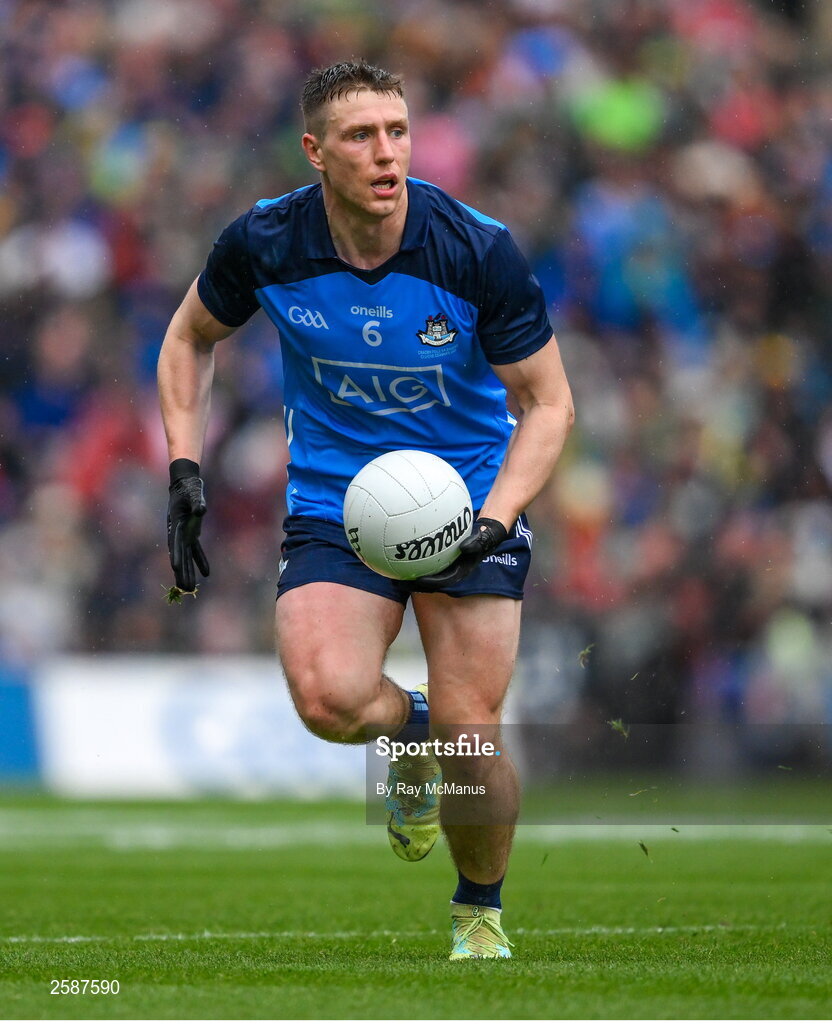 30 July 2023; John Small of Dublin during the GAA Football All-Ireland Senior Championship final match between Dublin and Kerry at Croke Park in Dublin. Photo by Ray McManus/Sportsfile