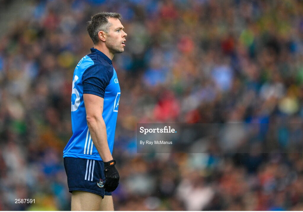 30 July 2023; Dean Rock of Dublin during the GAA Football All-Ireland Senior Championship final match between Dublin and Kerry at Croke Park in Dublin. Photo by Ray McManus/Sportsfile