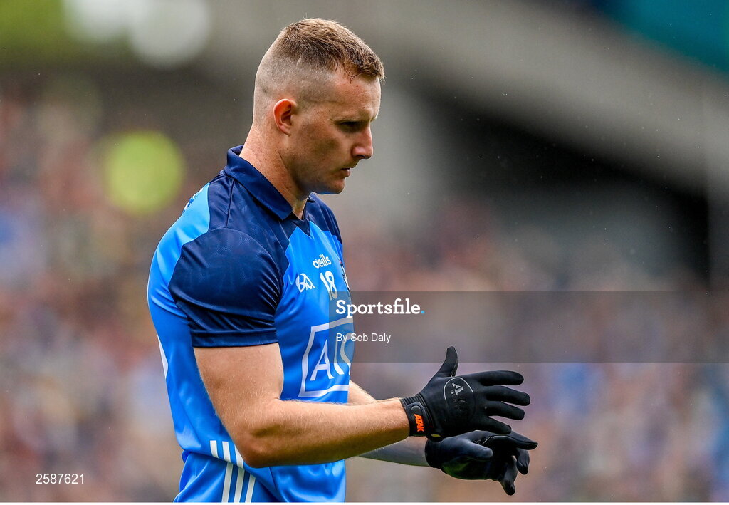 30 July 2023; Ciaran Kilkenny of Dublin before the GAA Football All-Ireland Senior Championship final match between Dublin and Kerry at Croke Park in Dublin. Photo by Seb Daly/Sportsfile