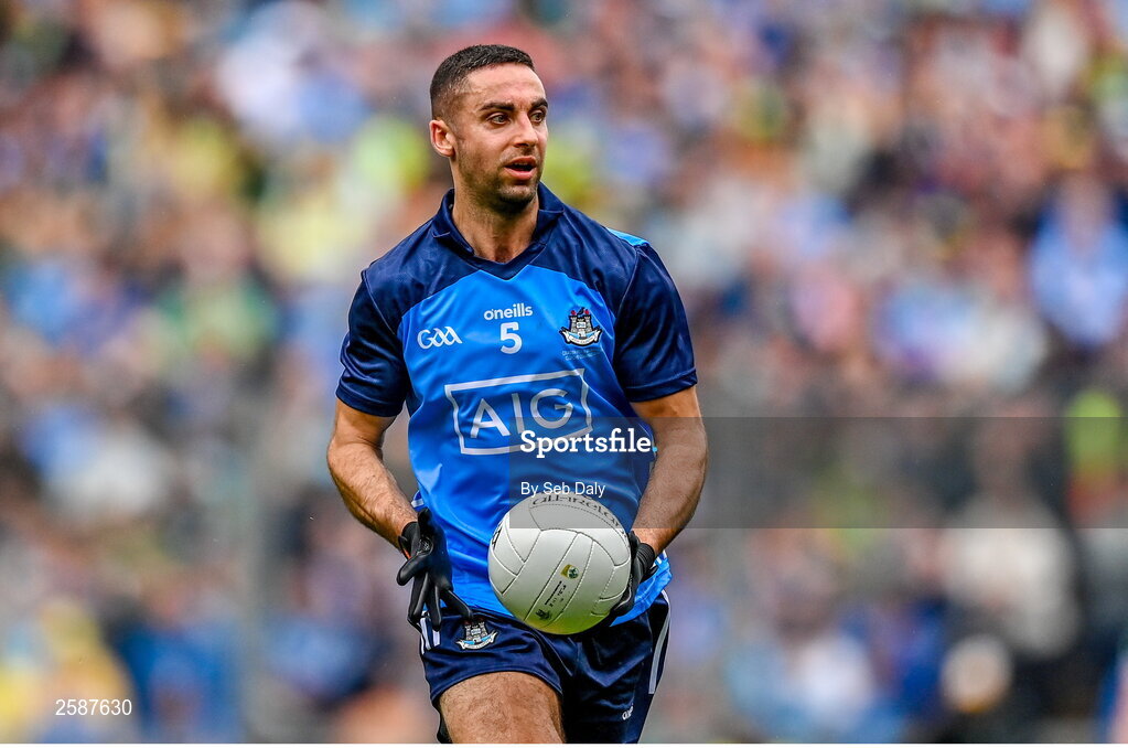 30 July 2023; James McCarthy of Dublin during the GAA Football All-Ireland Senior Championship final match between Dublin and Kerry at Croke Park in Dublin. Photo by Seb Daly/Sportsfile