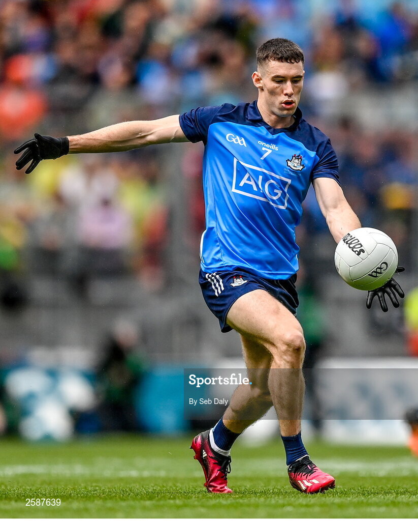 30 July 2023; Lee Gannon of Dublin during the GAA Football All-Ireland Senior Championship final match between Dublin and Kerry at Croke Park in Dublin. Photo by Seb Daly/Sportsfile