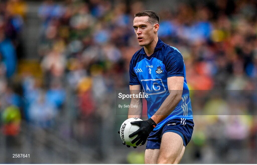30 July 2023; Brian Fenton of Dublin during the GAA Football All-Ireland Senior Championship final match between Dublin and Kerry at Croke Park in Dublin. Photo by Seb Daly/Sportsfile