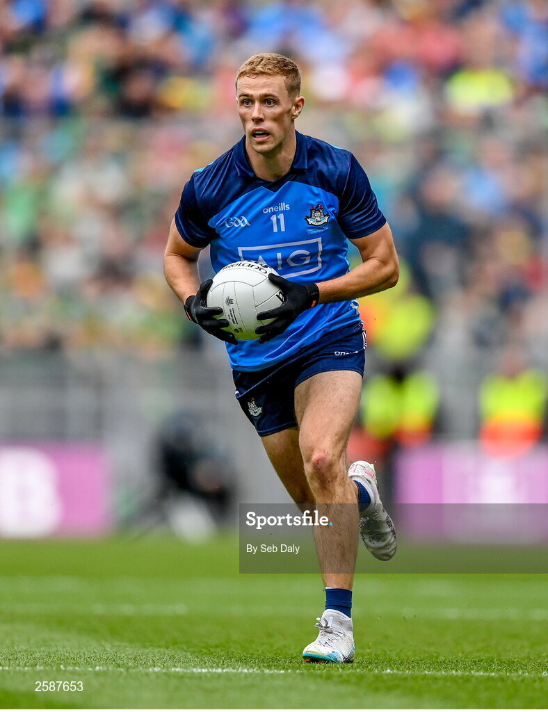 30 July 2023; Paul Mannion of Dublin during the GAA Football All-Ireland Senior Championship final match between Dublin and Kerry at Croke Park in Dublin. Photo by Seb Daly/Sportsfile