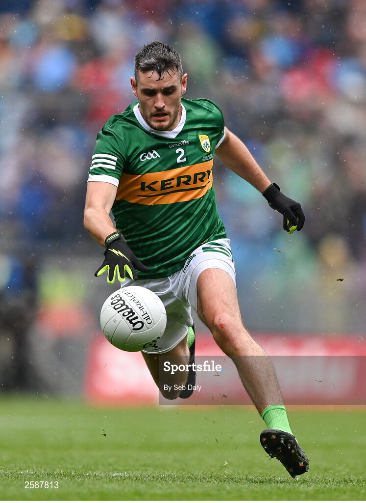30 July 2023; Graham O'Sullivan of Kerry during the GAA Football All-Ireland Senior Championship final match between Dublin and Kerry at Croke Park in Dublin. Photo by Seb Daly/Sportsfile