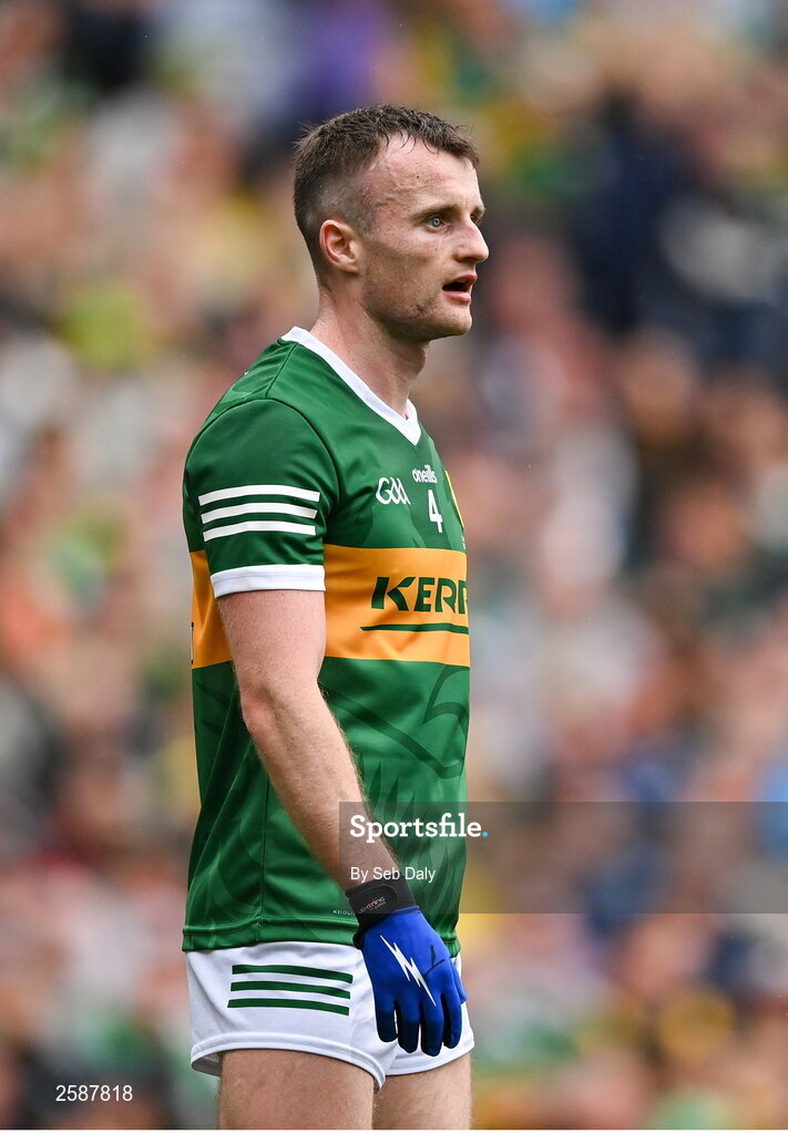 30 July 2023; Tom O'Sullivan of Kerry during the GAA Football All-Ireland Senior Championship final match between Dublin and Kerry at Croke Park in Dublin. Photo by Seb Daly/Sportsfile