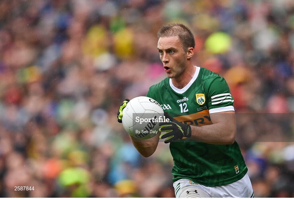 30 July 2023; Stephen O'Brien of Kerry during the GAA Football All-Ireland Senior Championship final match between Dublin and Kerry at Croke Park in Dublin. Photo by Seb Daly/Sportsfile