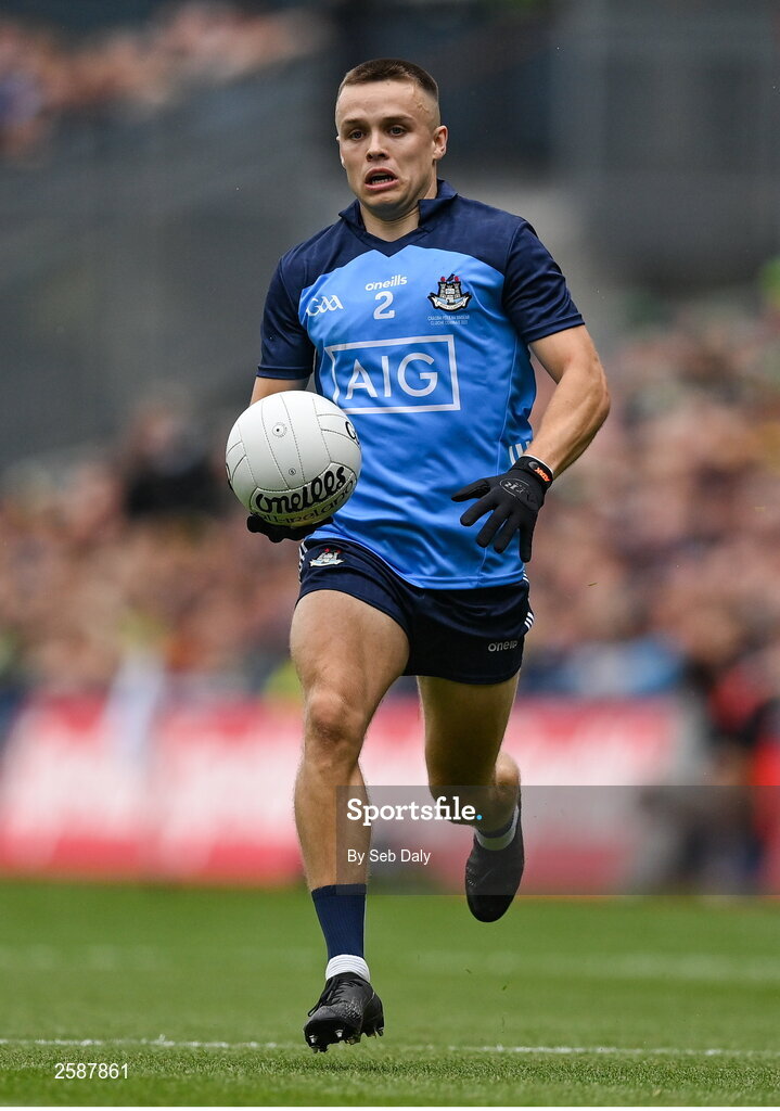 30 July 2023; Eoin Murchan of Dublin during the GAA Football All-Ireland Senior Championship final match between Dublin and Kerry at Croke Park in Dublin. Photo by Seb Daly/Sportsfile