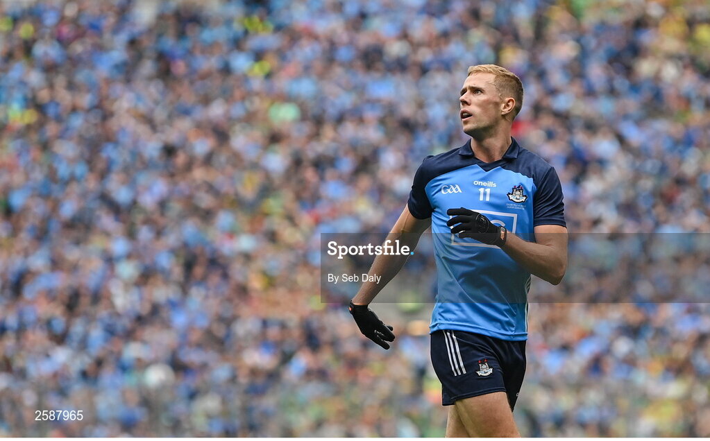30 July 2023; Paul Mannion of Dublin during the GAA Football All-Ireland Senior Championship final match between Dublin and Kerry at Croke Park in Dublin. Photo by Seb Daly/Sportsfile
