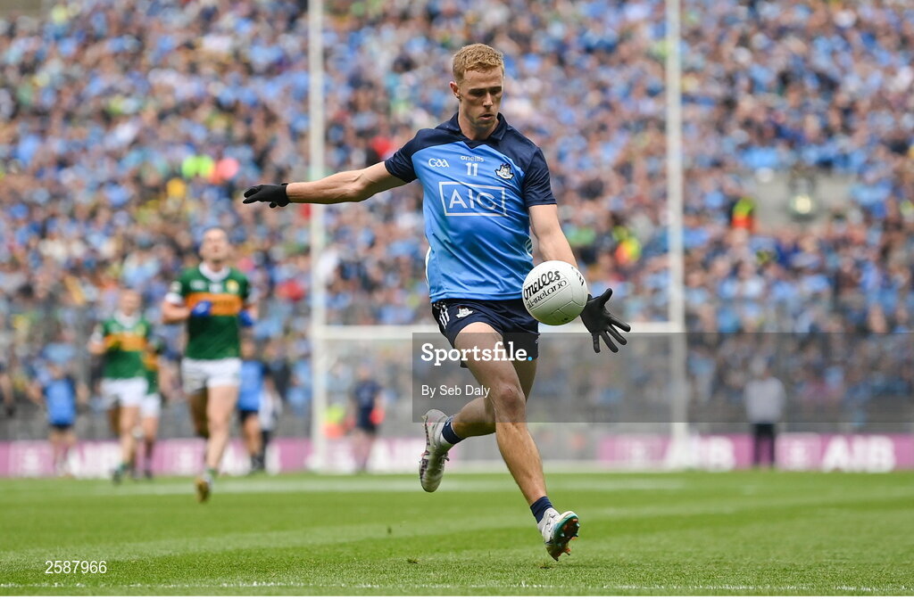 30 July 2023; Paul Mannion of Dublin during the GAA Football All-Ireland Senior Championship final match between Dublin and Kerry at Croke Park in Dublin. Photo by Seb Daly/Sportsfile