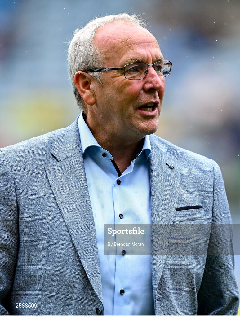 30 July 2023; Martin McNamara of the 1998 All-Ireland winning Galway jubilee team who were honoured before the GAA Football All-Ireland Senior Championship final match between Dublin and Kerry at Croke Park in Dublin. Photo by Brendan Moran/Sportsfile
