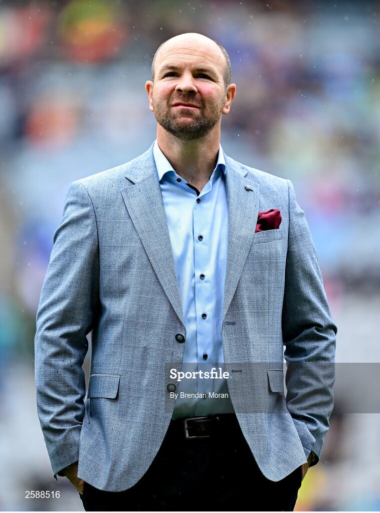 30 July 2023; John Divilly of the 1998 All-Ireland winning Galway jubilee team who were honoured before the GAA Football All-Ireland Senior Championship final match between Dublin and Kerry at Croke Park in Dublin. Photo by Brendan Moran/Sportsfile