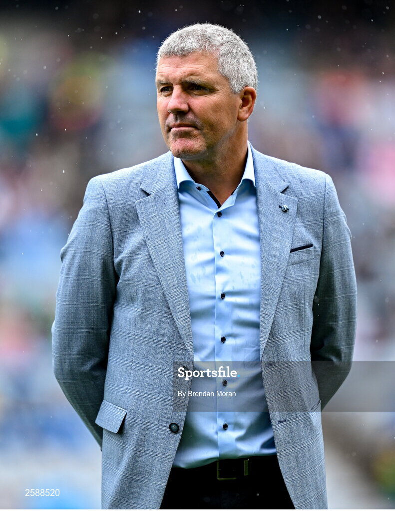 30 July 2023; Kevin Walsh of the 1998 All-Ireland winning Galway jubilee team who were honoured before the GAA Football All-Ireland Senior Championship final match between Dublin and Kerry at Croke Park in Dublin. Photo by Brendan Moran/Sportsfile