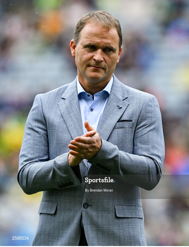 30 July 2023; Brian Silke of the 1998 All-Ireland winning Galway jubilee team who were honoured before the GAA Football All-Ireland Senior Championship final match between Dublin and Kerry at Croke Park in Dublin. Photo by Brendan Moran/Sportsfile
