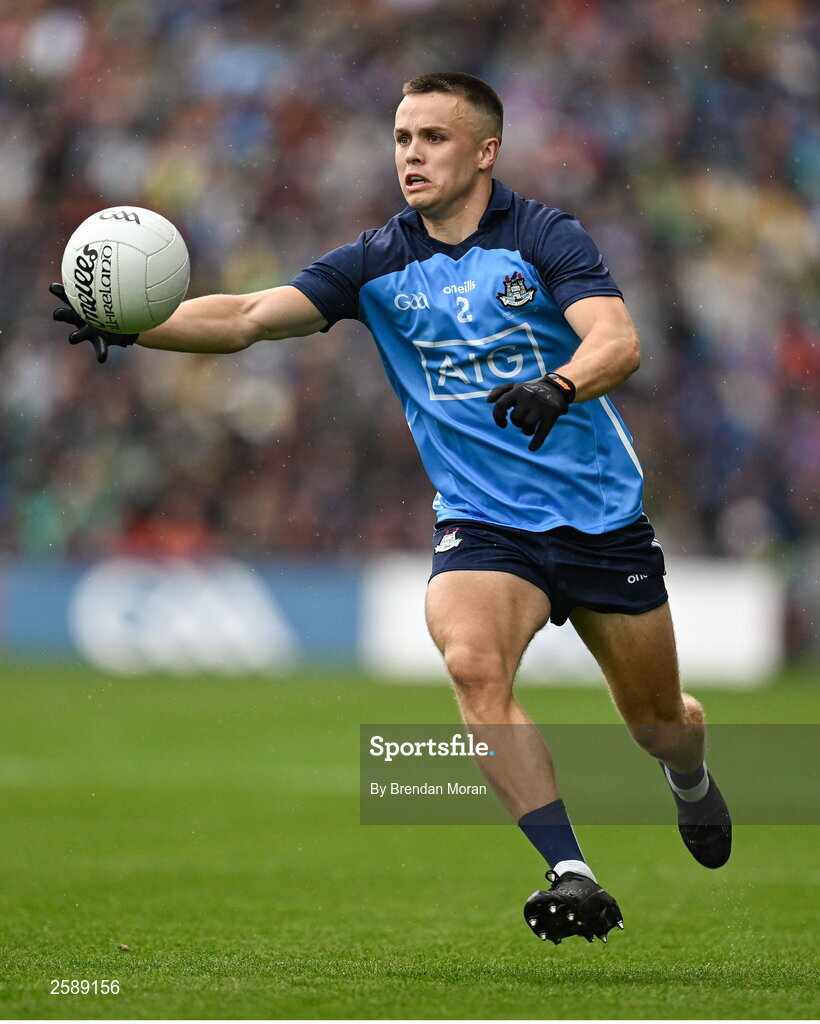 30 July 2023; Eoin Murchan of Dublin during the GAA Football All-Ireland Senior Championship final match between Dublin and Kerry at Croke Park in Dublin. Photo by Brendan Moran/Sportsfile