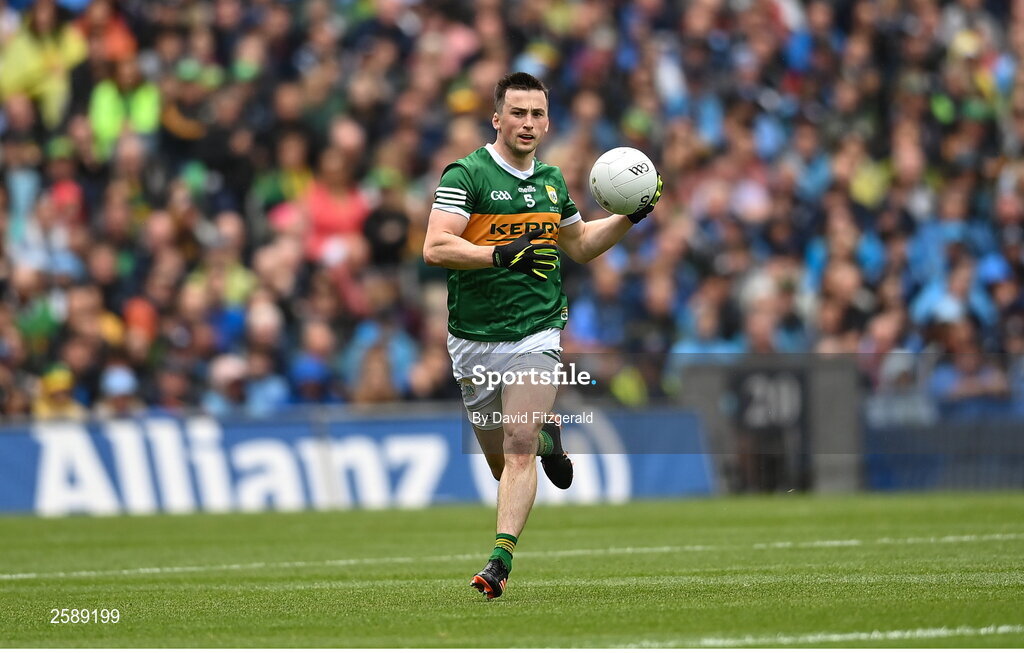 30 July 2023; Paul Murphy of Kerry during the GAA Football All-Ireland Senior Championship final match between Dublin and Kerry at Croke Park in Dublin. Photo by David Fitzgerald/Sportsfile