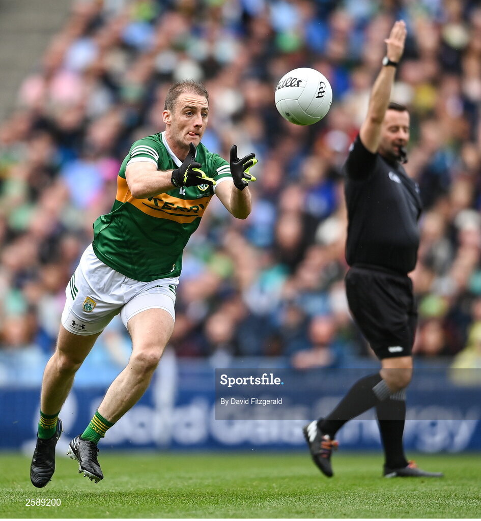 30 July 2023; Stephen O'Brien of Kerry during the GAA Football All-Ireland Senior Championship final match between Dublin and Kerry at Croke Park in Dublin. Photo by David Fitzgerald/Sportsfile