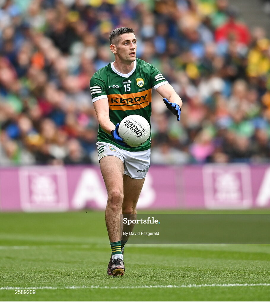 30 July 2023; Paul Geaney of Kerry during the GAA Football All-Ireland Senior Championship final match between Dublin and Kerry at Croke Park in Dublin. Photo by David Fitzgerald/Sportsfile