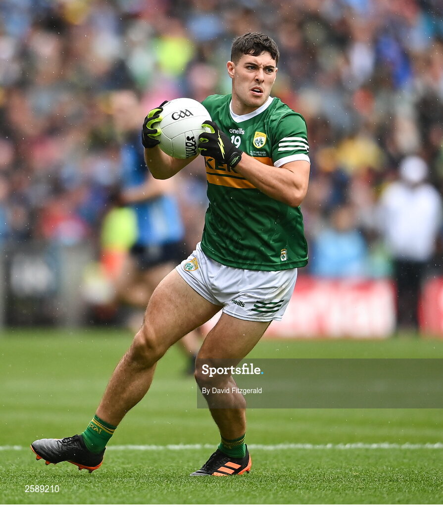 30 July 2023; Mike Breen of Kerry during the GAA Football All-Ireland Senior Championship final match between Dublin and Kerry at Croke Park in Dublin. Photo by David Fitzgerald/Sportsfile