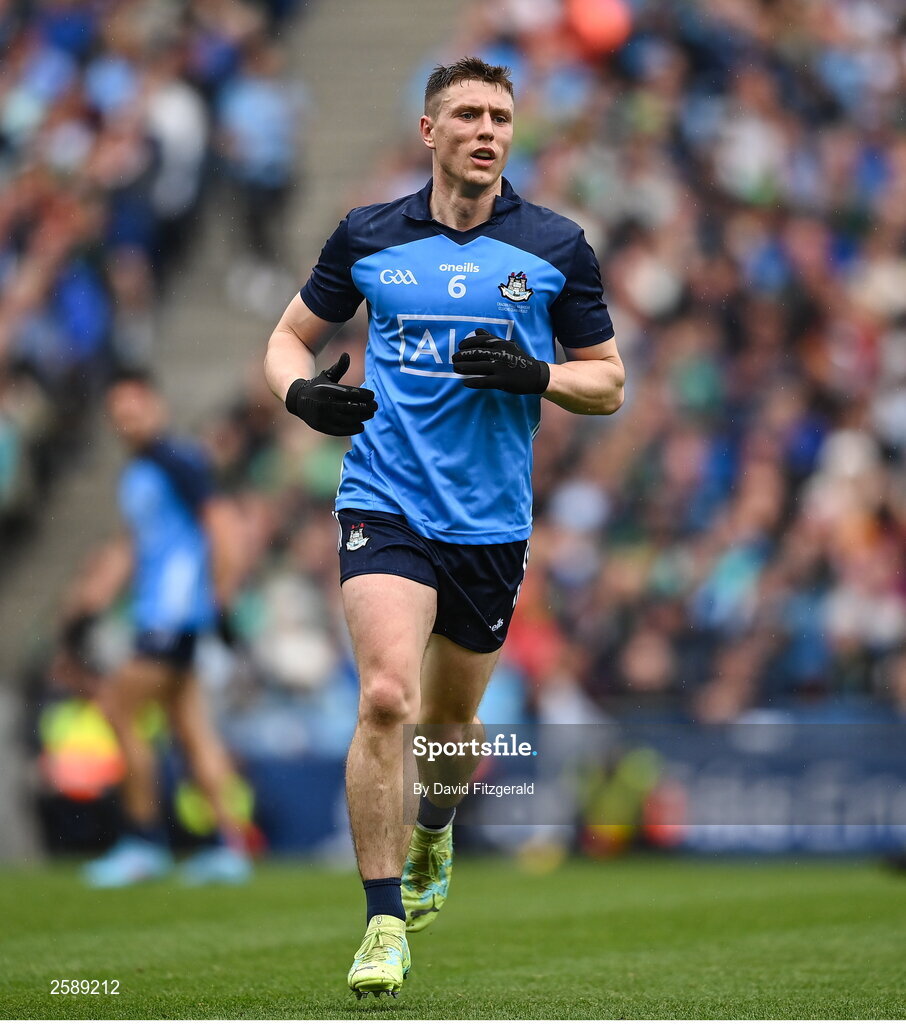 30 July 2023; John Small of Dublin during the GAA Football All-Ireland Senior Championship final match between Dublin and Kerry at Croke Park in Dublin. Photo by David Fitzgerald/Sportsfile