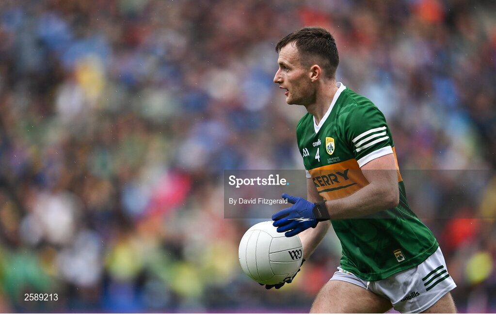 30 July 2023; Tom O'Sullivan of Kerry during the GAA Football All-Ireland Senior Championship final match between Dublin and Kerry at Croke Park in Dublin. Photo by David Fitzgerald/Sportsfile