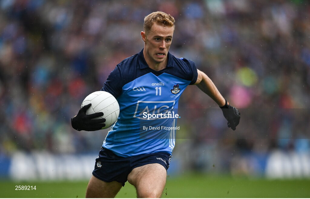 30 July 2023; Paul Mannion of Dublin during the GAA Football All-Ireland Senior Championship final match between Dublin and Kerry at Croke Park in Dublin. Photo by David Fitzgerald/Sportsfile