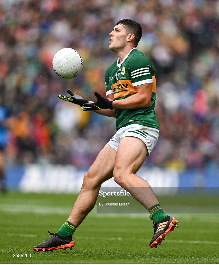 30 July 2023; Mike Breen of Kerry during the GAA Football All-Ireland Senior Championship final match between Dublin and Kerry at Croke Park in Dublin. Photo by Brendan Moran/Sportsfile