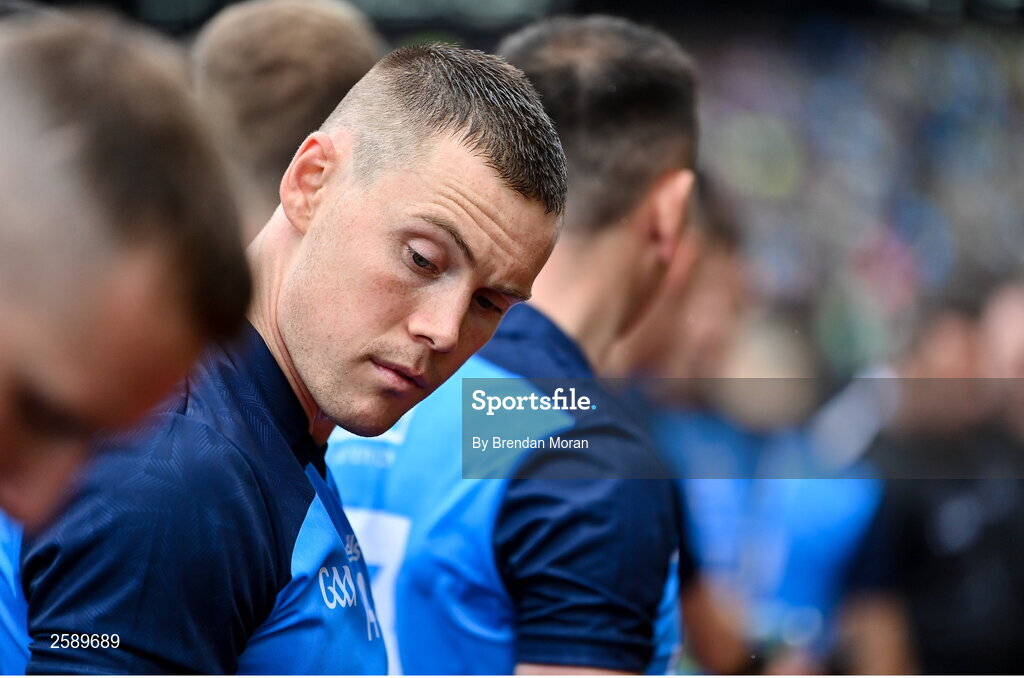 30 July 2023; Con O'Callaghan of Dublin before the GAA Football All-Ireland Senior Championship final match between Dublin and Kerry at Croke Park in Dublin. Photo by Brendan Moran/Sportsfile