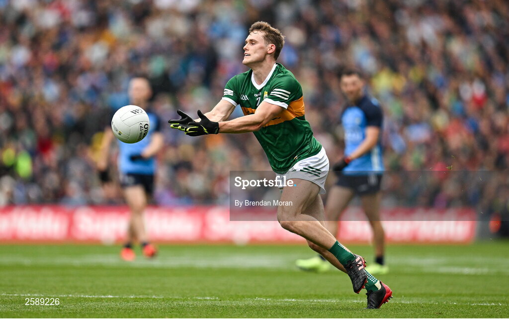 30 July 2023; Gavin White of Kerry during the GAA Football All-Ireland Senior Championship final match between Dublin and Kerry at Croke Park in Dublin. Photo by Brendan Moran/Sportsfile