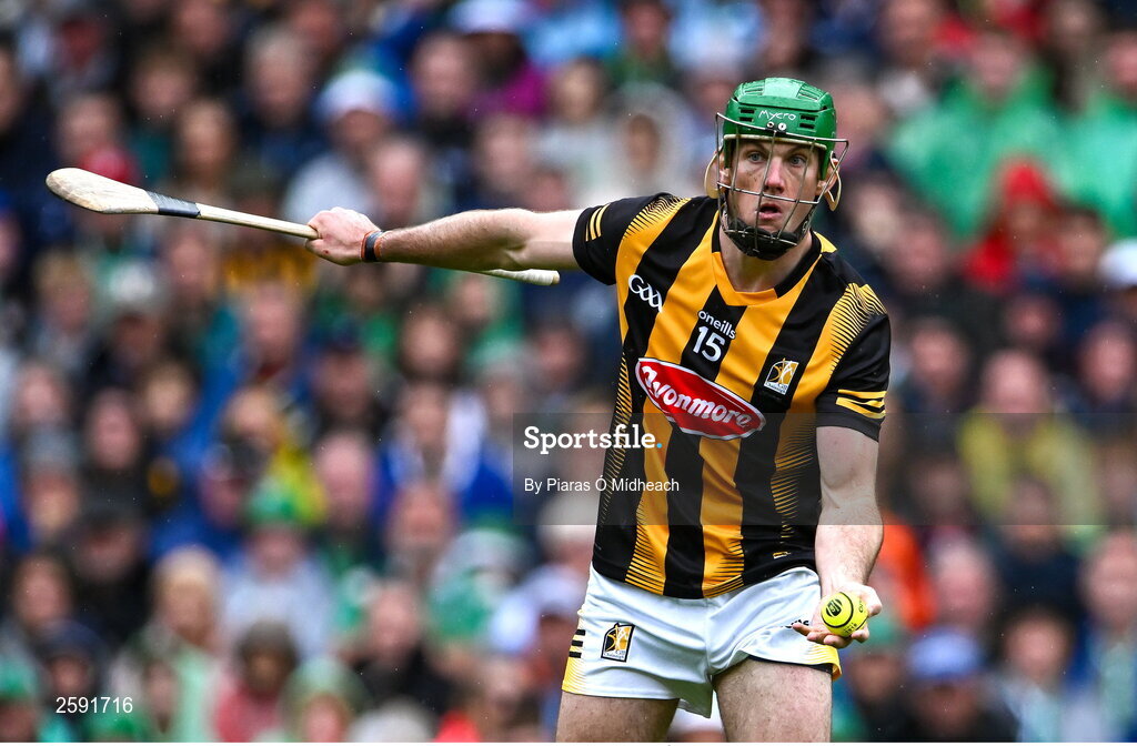 23 July 2023; Eoin Cody of Kilkenny during the GAA Hurling All-Ireland Senior Championship final match between Kilkenny and Limerick at Croke Park in Dublin. Photo by Piaras Ó Mídheach/Sportsfile