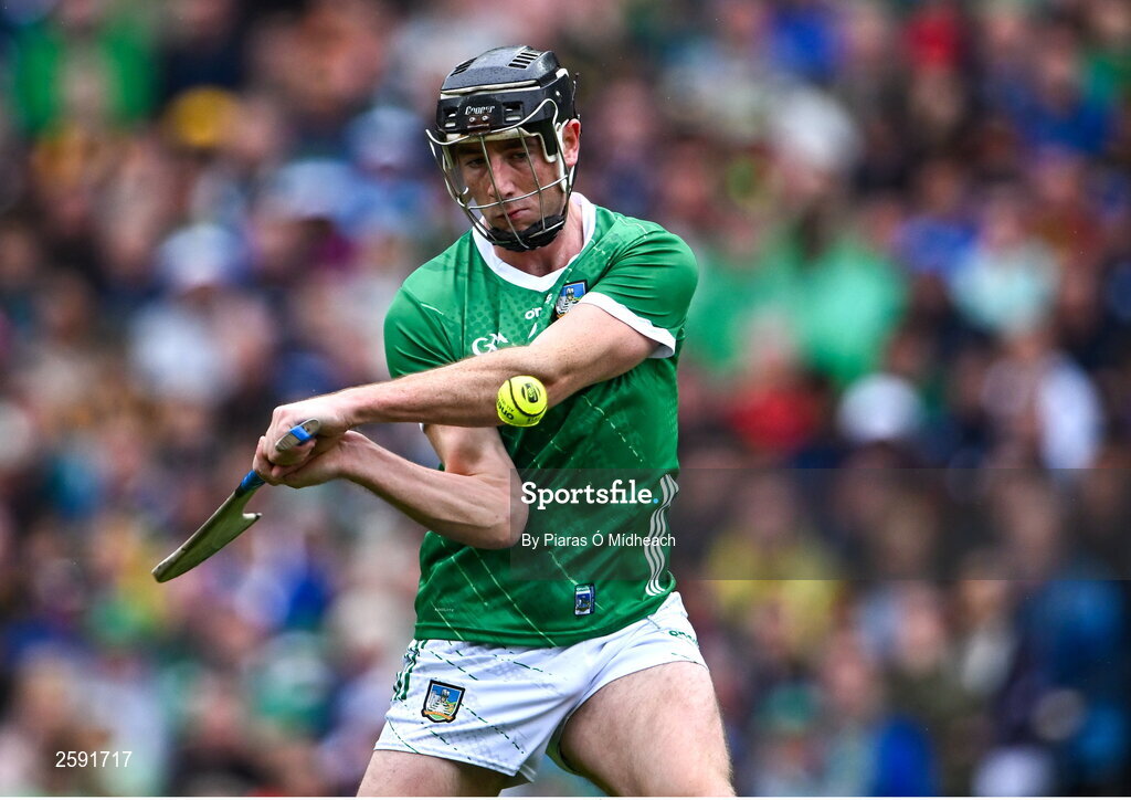 23 July 2023; Diarmuid Byrnes of Limerick during the GAA Hurling All-Ireland Senior Championship final match between Kilkenny and Limerick at Croke Park in Dublin. Photo by Piaras Ó Mídheach/Sportsfile