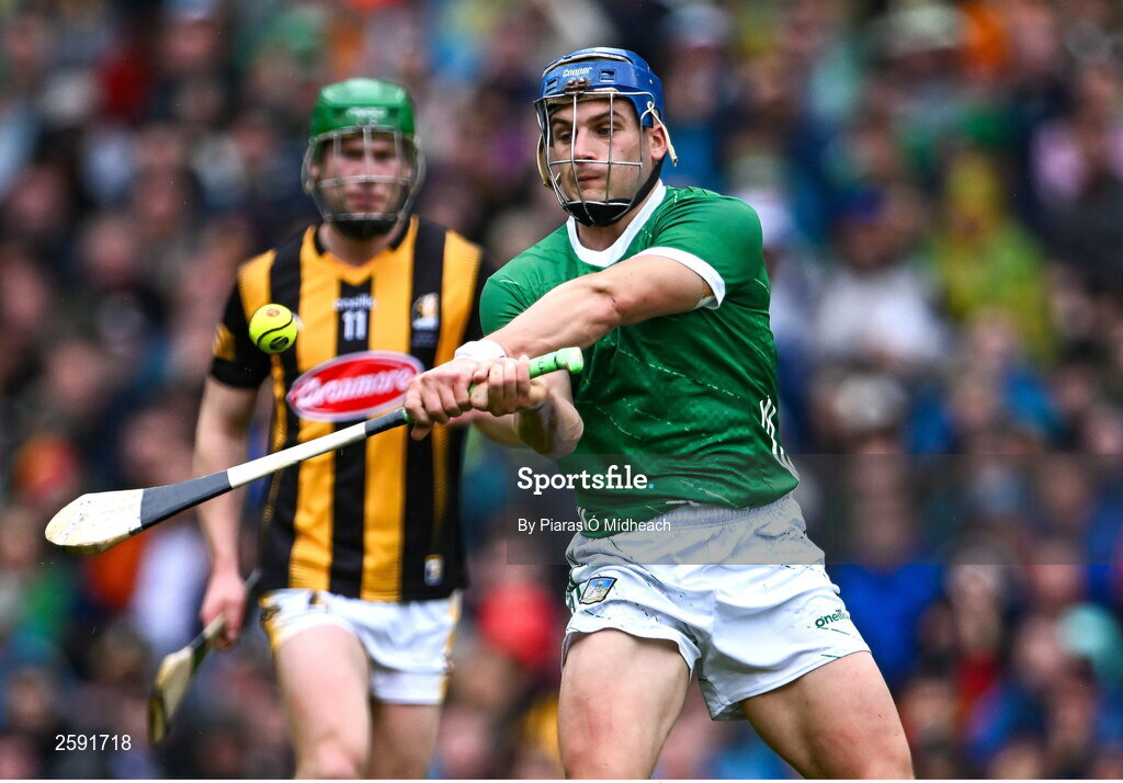 23 July 2023; Mike Casey of Limerick during the GAA Hurling All-Ireland Senior Championship final match between Kilkenny and Limerick at Croke Park in Dublin. Photo by Piaras Ó Mídheach/Sportsfile