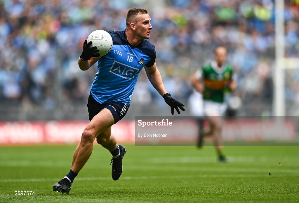 30 July 2023; Ciaran Kilkenny of Dublin during the GAA Football All-Ireland Senior Championship final match between Dublin and Kerry at Croke Park in Dublin. Photo by Eóin Noonan/Sportsfile