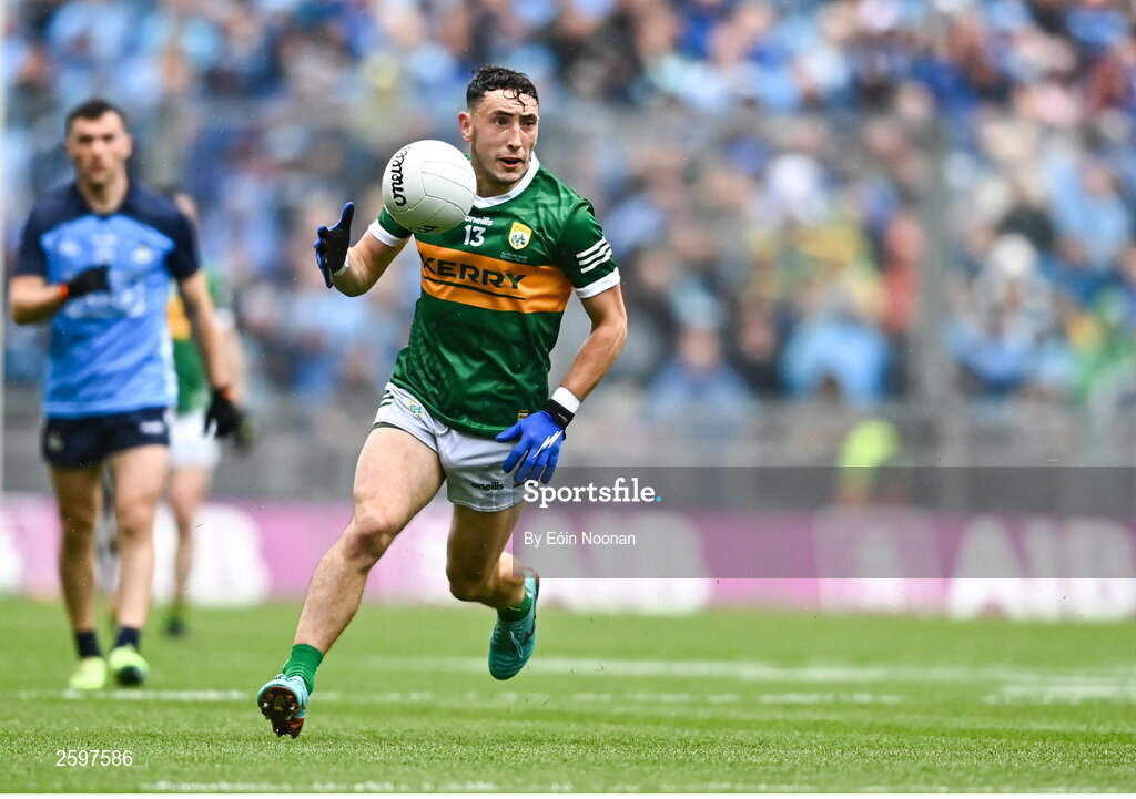 30 July 2023; Paudie Clifford of Kerry during the GAA Football All-Ireland Senior Championship final match between Dublin and Kerry at Croke Park in Dublin. Photo by Eóin Noonan/Sportsfile