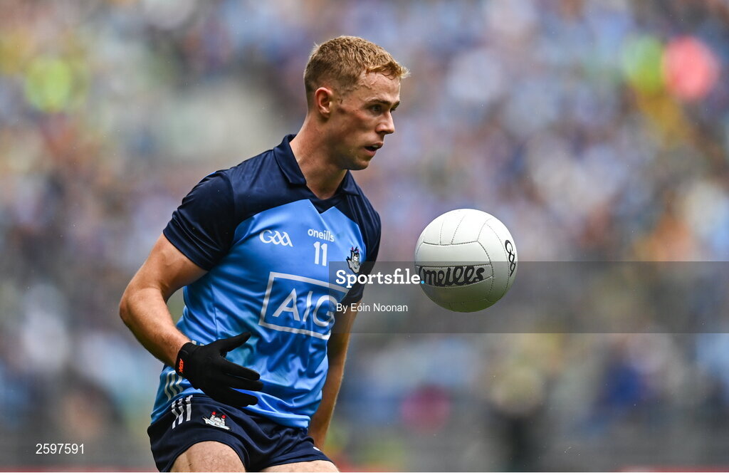 30 July 2023; Paul Mannion of Dublin during the GAA Football All-Ireland Senior Championship final match between Dublin and Kerry at Croke Park in Dublin. Photo by Eóin Noonan/Sportsfile
