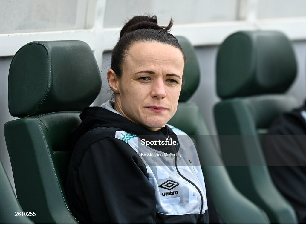 26 August 2023; Aine O'Gorman of Shamrock Rovers before the Sports Direct Women’s FAI Cup first round match between Shamrock Rovers and Killester Donnycarney at Tallaght Stadium in Dublin. Photo by Stephen McCarthy/Sportsfile