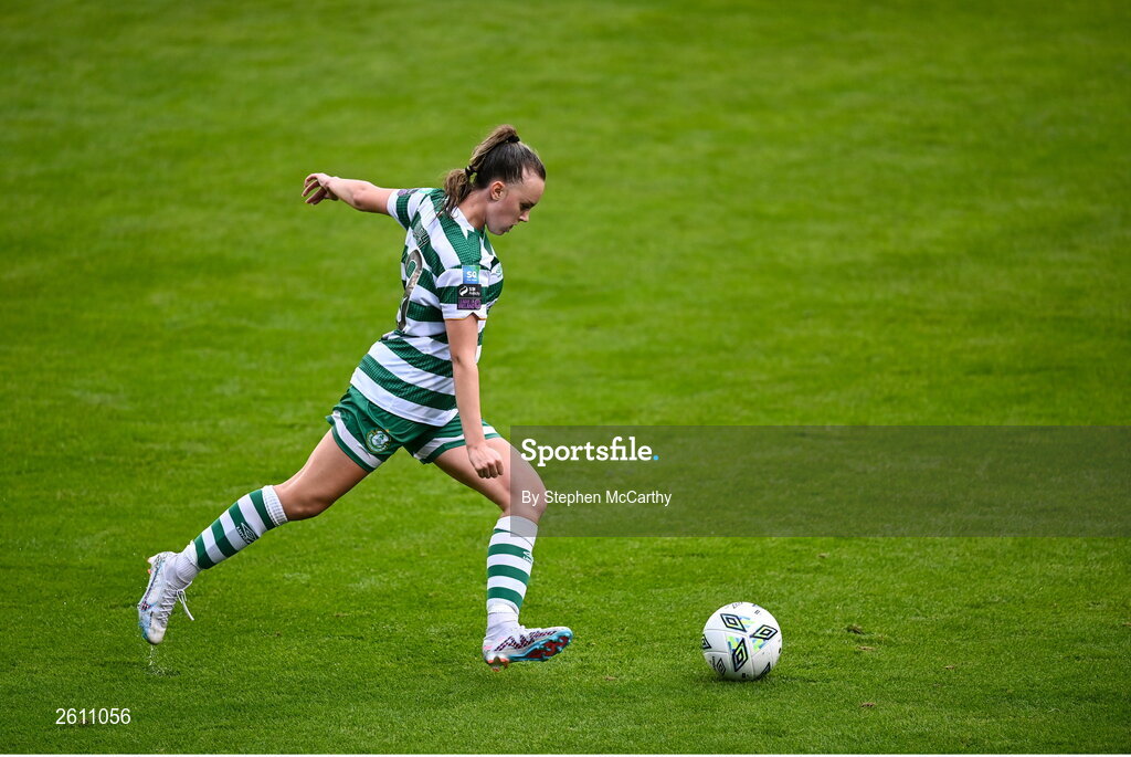 26 August 2023; Joy Ralph of Shamrock Rovers during the Sports Direct Women’s FAI Cup first round match between Shamrock Rovers and Killester Donnycarney at Tallaght Stadium in Dublin. Photo by Stephen McCarthy/Sportsfile