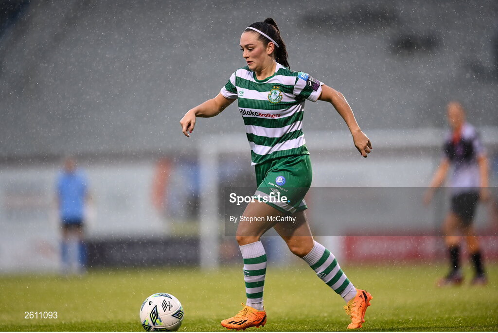 26 August 2023; Alannah McEvoy of Shamrock Rovers during the Sports Direct Women’s FAI Cup first round match between Shamrock Rovers and Killester Donnycarney at Tallaght Stadium in Dublin. Photo by Stephen McCarthy/Sportsfile