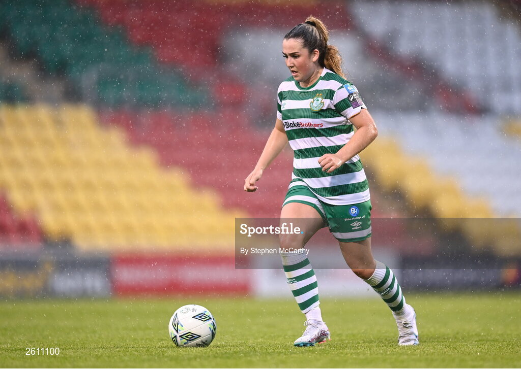 26 August 2023; Lia O'Leary of Shamrock Rovers during the Sports Direct Women’s FAI Cup first round match between Shamrock Rovers and Killester Donnycarney at Tallaght Stadium in Dublin. Photo by Stephen McCarthy/Sportsfile