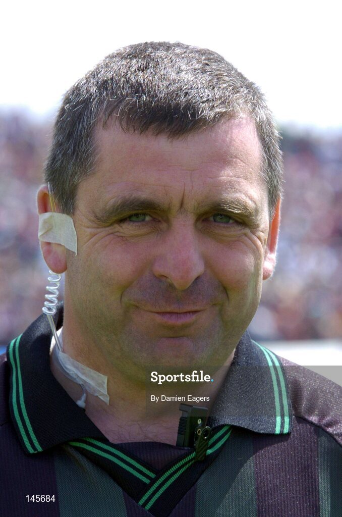 27 June 2004; Eugene Murtagh, referee and linesman. Bank of Ireland Connacht Senior Football Championship Semi-Final, Mayo v Galway, McHale Park, Castlebar, Co. Mayo. Picture credit; Damien Eagers / SPORTSFILE