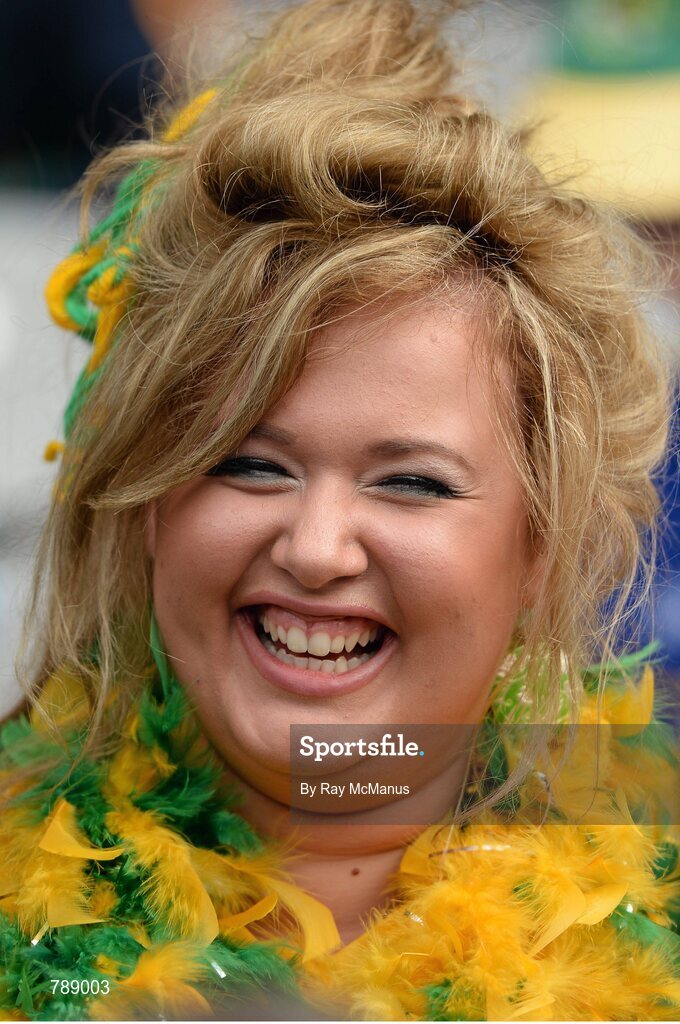 1 September 2013; Kerry supporter Grainne Howard, from Tralee, Co. Kerry at the game. GAA Football All-Ireland Senior Championship, Semi-Final, Dublin v Kerry, Croke Park, Dublin. Picture credit: Ray McManus / SPORTSFILE