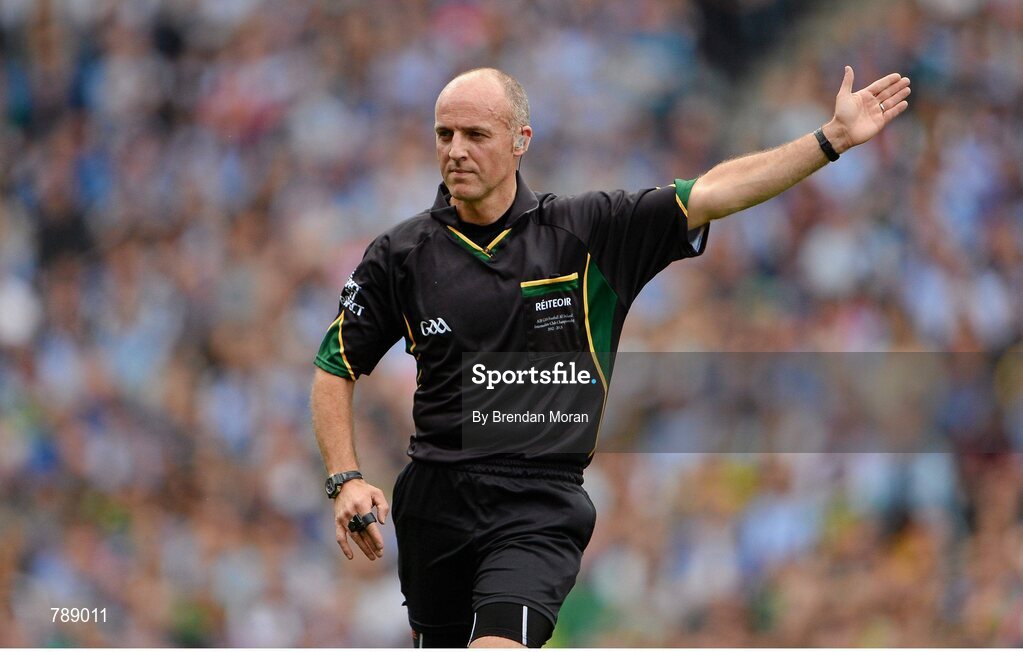 1 September 2013; Referee Cormac Reilly. GAA Football All-Ireland Senior Championship, Semi-Final, Dublin v Kerry, Croke Park, Dublin. Picture credit: Brendan Moran / SPORTSFILE