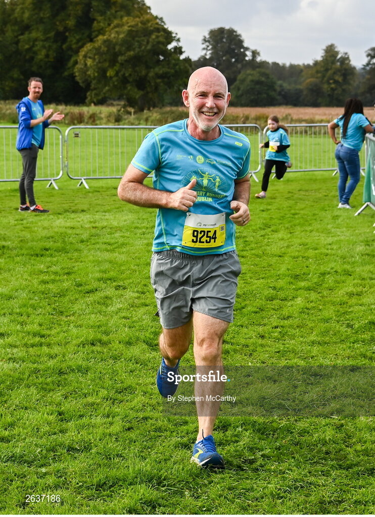 1 October 2023; Television presenter and radio broadcaster Ray D'Arcy during the Permanent TSB Sanctuary Run 2023 at the Cross Country track of the Sport Ireland Campus in Dublin. The Permanent TSB Sanctuary Run on the Sport Ireland campus attracted nearly 1,000 participants including refugees from Direct Provision centres across Ireland, Ukrainian people in Dublin, locals and Irish Olympians. The event, to celebrate diversity and interculturalism in Ireland today, was run by the Sanctuary Runners’ organisation and supported by the Olympic Federation of Ireland and Athletics Ireland. Photo by Stephen McCarthy/Sportsfile