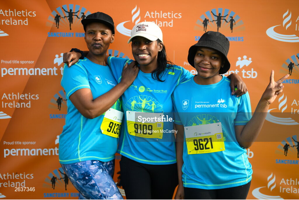 1 October 2023; Participants during the Permanent TSB Sanctuary Run 2023 at the Cross Country track of the Sport Ireland Campus in Dublin. The Permanent TSB Sanctuary Run on the Sport Ireland campus attracted nearly 1,000 participants including refugees from Direct Provision centres across Ireland, Ukrainian people in Dublin, locals and Irish Olympians. The event, to celebrate diversity and interculturalism in Ireland today, was run by the Sanctuary Runners’ organisation and supported by the Olympic Federation of Ireland and Athletics Ireland. Photo by Stephen McCarthy/Sportsfile