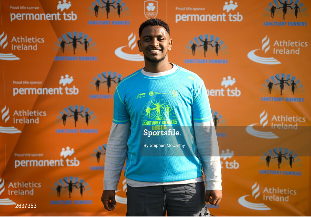 1 October 2023; A participant during the Permanent TSB Sanctuary Run 2023 at the Cross Country track of the Sport Ireland Campus in Dublin. The Permanent TSB Sanctuary Run on the Sport Ireland campus attracted nearly 1,000 participants including refugees from Direct Provision centres across Ireland, Ukrainian people in Dublin, locals and Irish Olympians. The event, to celebrate diversity and interculturalism in Ireland today, was run by the Sanctuary Runners’ organisation and supported by the Olympic Federation of Ireland and Athletics Ireland. Photo by Stephen McCarthy/Sportsfile