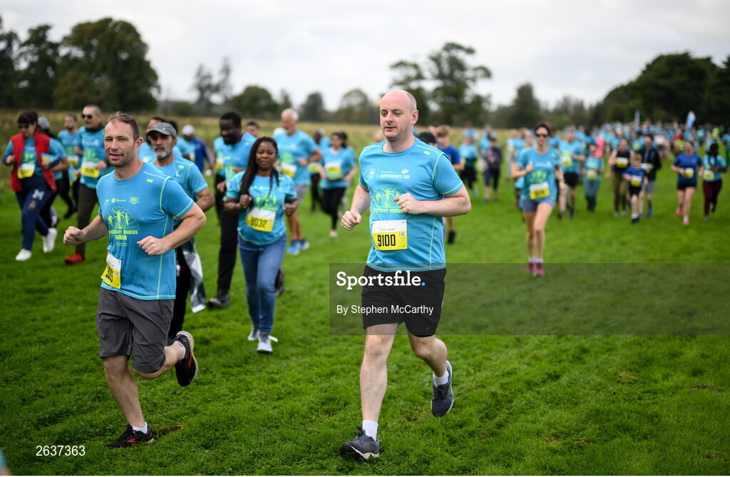 1 October 2023; Mark Callanan during the Permanent TSB Sanctuary Run 2023 at the Cross Country track of the Sport Ireland Campus in Dublin. The Permanent TSB Sanctuary Run on the Sport Ireland campus attracted nearly 1,000 participants including refugees from Direct Provision centres across Ireland, Ukrainian people in Dublin, locals and Irish Olympians. The event, to celebrate diversity and interculturalism in Ireland today, was run by the Sanctuary Runners’ organisation and supported by the Olympic Federation of Ireland and Athletics Ireland. Photo by Stephen McCarthy/Sportsfile
