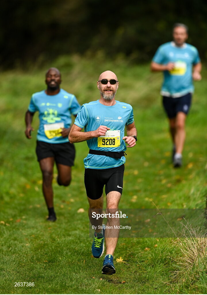 1 October 2023; Robert Gravenor during the Permanent TSB Sanctuary Run 2023 at the Cross Country track of the Sport Ireland Campus in Dublin. The Permanent TSB Sanctuary Run on the Sport Ireland campus attracted nearly 1,000 participants including refugees from Direct Provision centres across Ireland, Ukrainian people in Dublin, locals and Irish Olympians. The event, to celebrate diversity and interculturalism in Ireland today, was run by the Sanctuary Runners’ organisation and supported by the Olympic Federation of Ireland and Athletics Ireland. Photo by Stephen McCarthy/Sportsfile