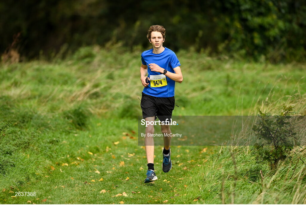 1 October 2023; Oscar Rowe during the Permanent TSB Sanctuary Run 2023 at the Cross Country track of the Sport Ireland Campus in Dublin. The Permanent TSB Sanctuary Run on the Sport Ireland campus attracted nearly 1,000 participants including refugees from Direct Provision centres across Ireland, Ukrainian people in Dublin, locals and Irish Olympians. The event, to celebrate diversity and interculturalism in Ireland today, was run by the Sanctuary Runners’ organisation and supported by the Olympic Federation of Ireland and Athletics Ireland. Photo by Stephen McCarthy/Sportsfile