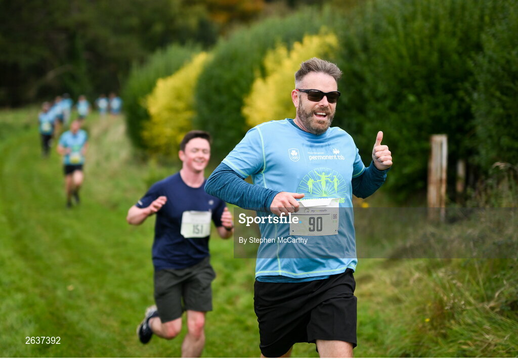 1 October 2023; Robert Kavanagh during the Permanent TSB Sanctuary Run 2023 at the Cross Country track of the Sport Ireland Campus in Dublin. The Permanent TSB Sanctuary Run on the Sport Ireland campus attracted nearly 1,000 participants including refugees from Direct Provision centres across Ireland, Ukrainian people in Dublin, locals and Irish Olympians. The event, to celebrate diversity and interculturalism in Ireland today, was run by the Sanctuary Runners’ organisation and supported by the Olympic Federation of Ireland and Athletics Ireland. Photo by Stephen McCarthy/Sportsfile