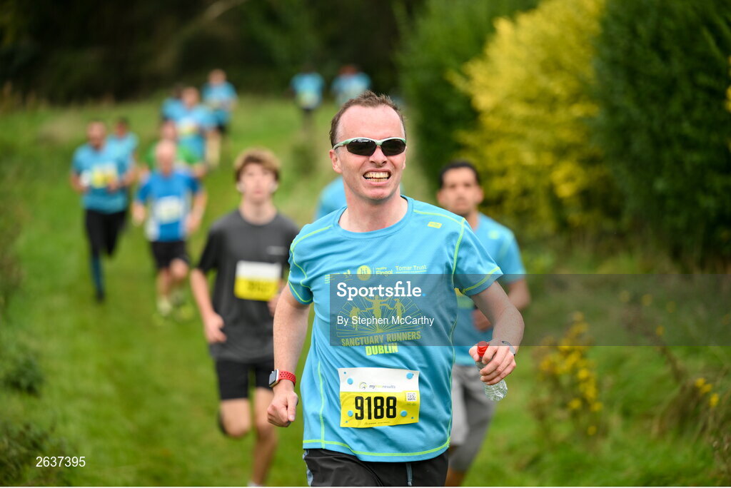 1 October 2023; Carl Fleming during the Permanent TSB Sanctuary Run 2023 at the Cross Country track of the Sport Ireland Campus in Dublin. The Permanent TSB Sanctuary Run on the Sport Ireland campus attracted nearly 1,000 participants including refugees from Direct Provision centres across Ireland, Ukrainian people in Dublin, locals and Irish Olympians. The event, to celebrate diversity and interculturalism in Ireland today, was run by the Sanctuary Runners’ organisation and supported by the Olympic Federation of Ireland and Athletics Ireland. Photo by Stephen McCarthy/Sportsfile
